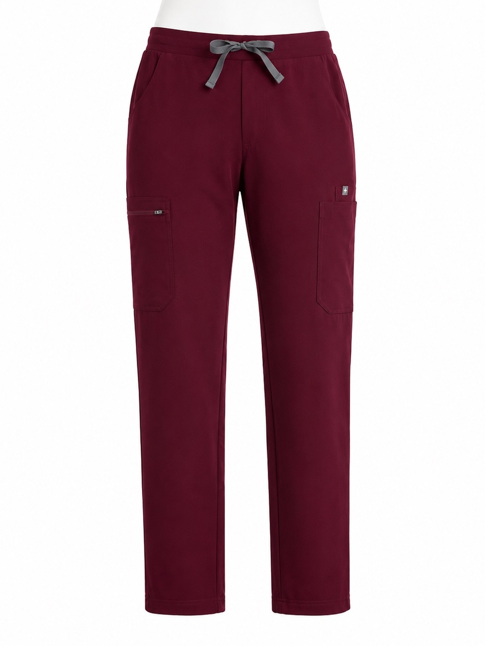 Size XS FIGS Yola Skinny Pants Petite Burgundy Scrub Pants NWT